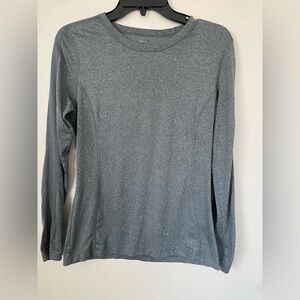 Danskin Long sleeve Grey Mesh Workout Tshirt